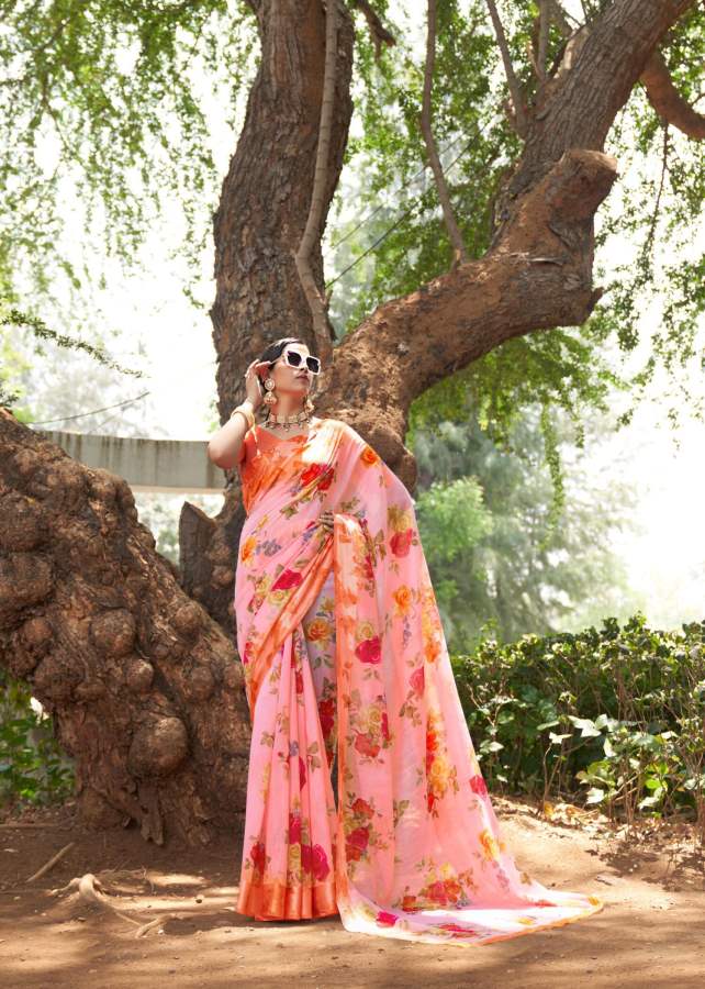 Shangrila New Kanchana Festive Wear Designer 25 Linen Cotton Saree Collection